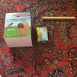 Kaytee Bamboo Finch Nest Set with Green Ladder and Natural Perch